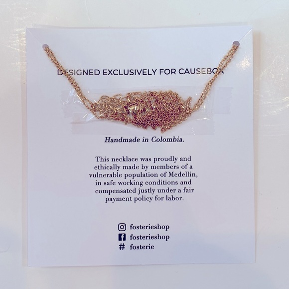 FOSTERIE Layered Gem Necklace (Brand New, Factory Sealed) - Picture 3 of 5